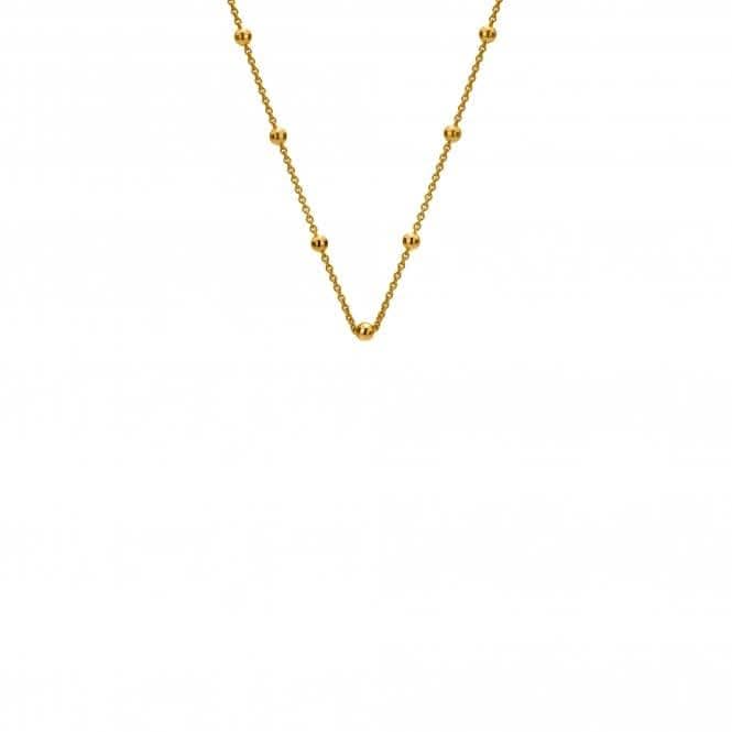 Hot Diamonds Yellow Gold Plate Beaded Chain