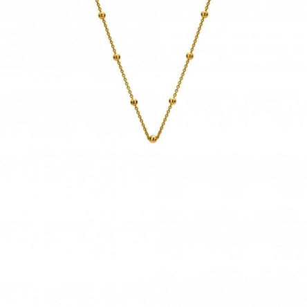 Hot Diamonds Yellow Gold Plate Beaded Chain