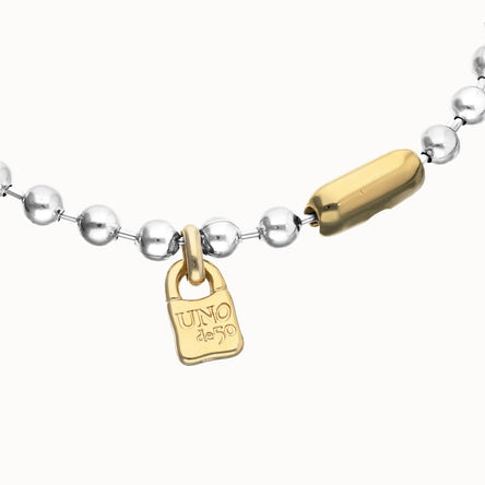 Uno de 50 Beaded Two-tone Necklace
