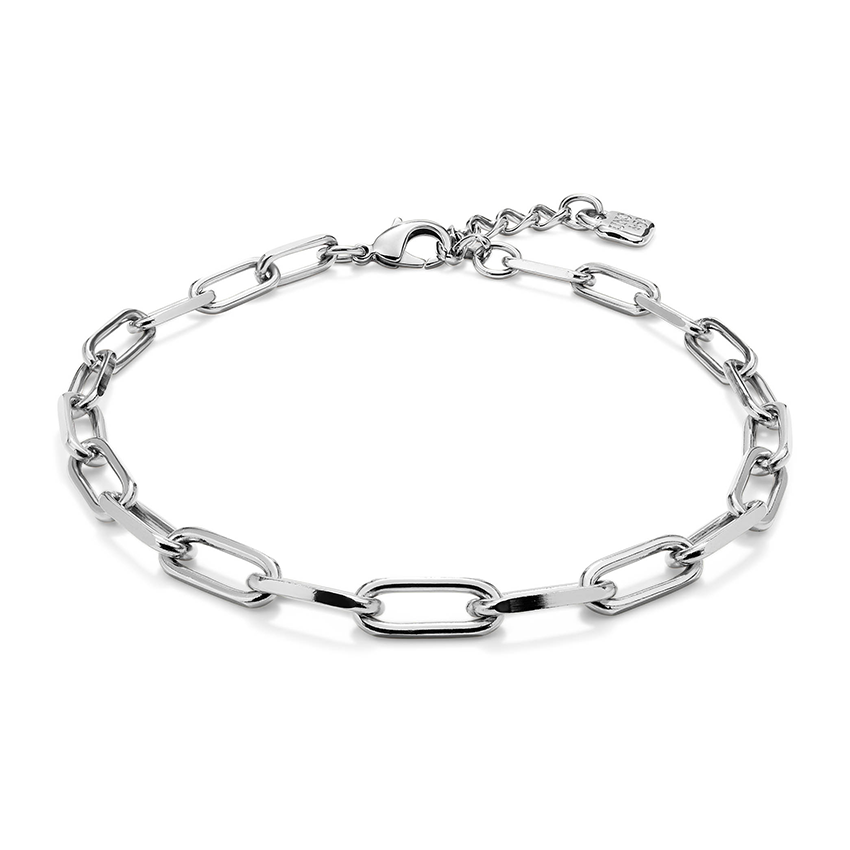 Uno De 50 sterling silver plated link chain