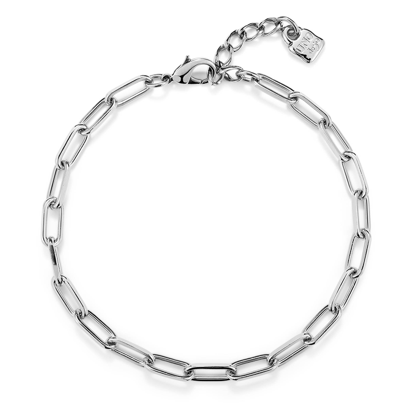 Uno De 50 sterling silver plated link chain