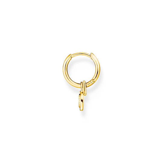 Thomas Sabo Single Gold Earring with Charm Carrier