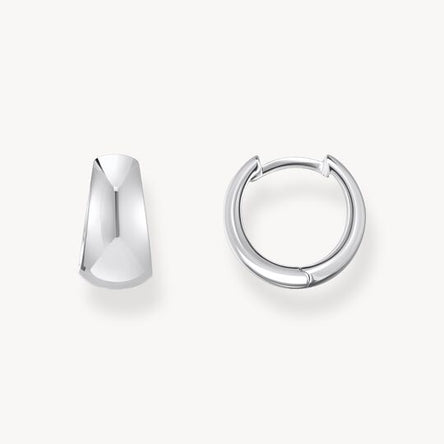 Thomas Sabo Silver classic hoop earrings in chunky