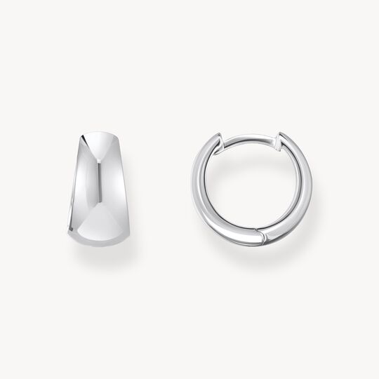 Thomas Sabo Silver classic hoop earrings in chunky