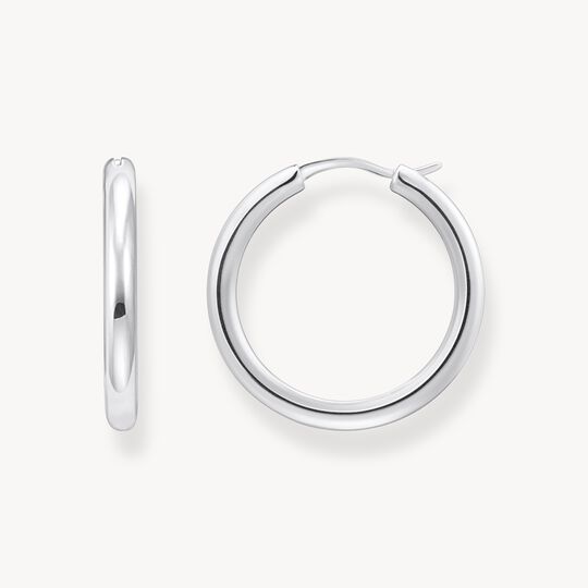 Thomas Sabo Silver Classic Hoop Earrings in Wider shape