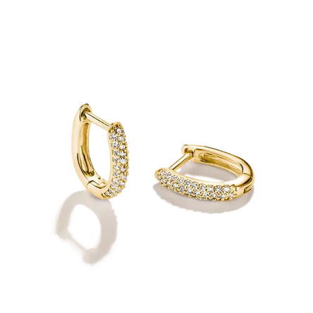 Thomas Sabo Gold Plated Zircona Pave Hoop
