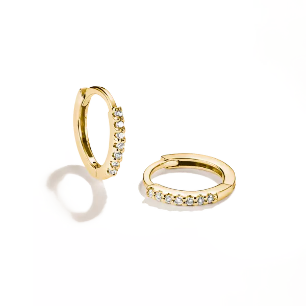 Thomas Sabo Gold Plated Zirconia Hoops
