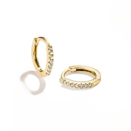 Thomas Sabo Gold Plated Zirconia Hoops