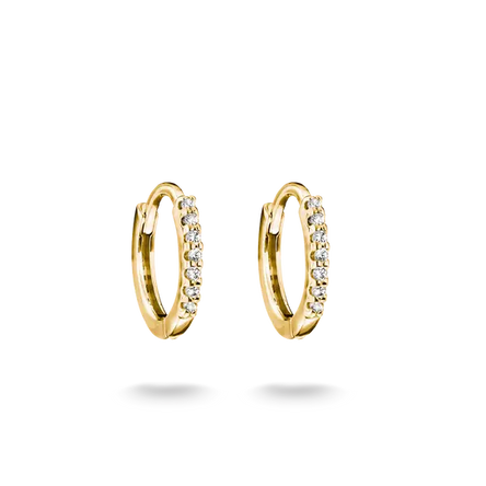 Thomas Sabo Gold Plated Zirconia Hoops