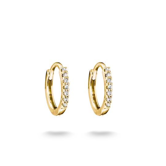 Thomas Sabo Gold Plated Zirconia Hoops