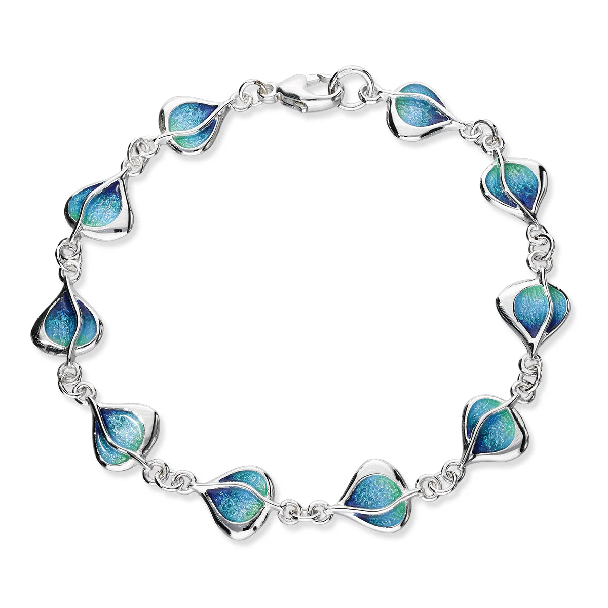 Ortak Leah Enamel Silver Bracelet
