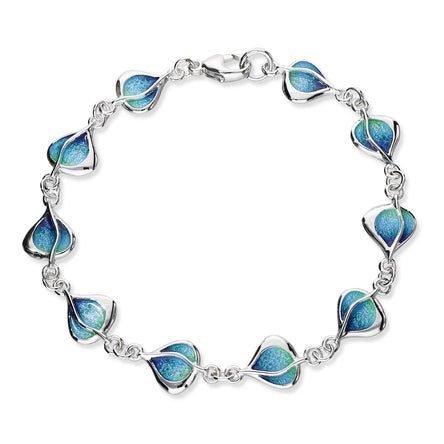 Ortak Leah Enamel Silver Bracelet