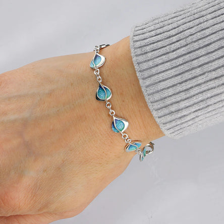 Ortak Leah Enamel Silver Bracelet