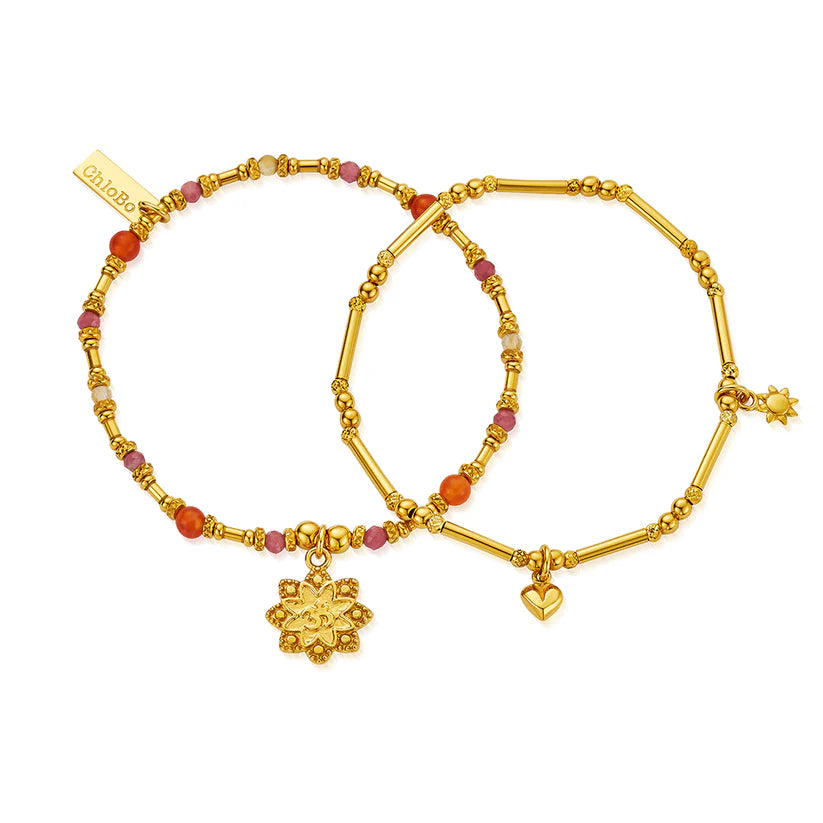 Chlobo Gold Sunseeker Set of 2 Bracelets