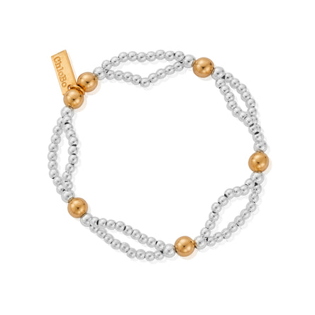 ChloBo Gold And Silver Entwined Bracelet