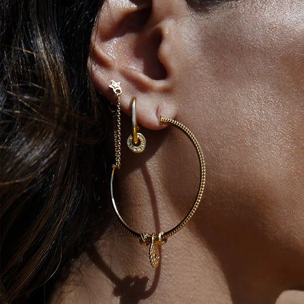 ChloBo Gold Bobble Cuff Earring