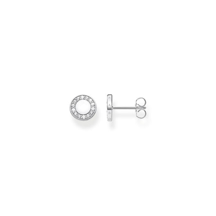 Thomas Sabo Silver Stud Earrings with White Stones