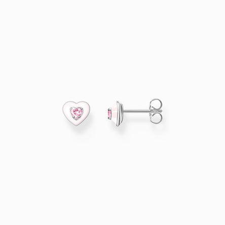 Thomas Sabo Pink Heart Stud Earrings