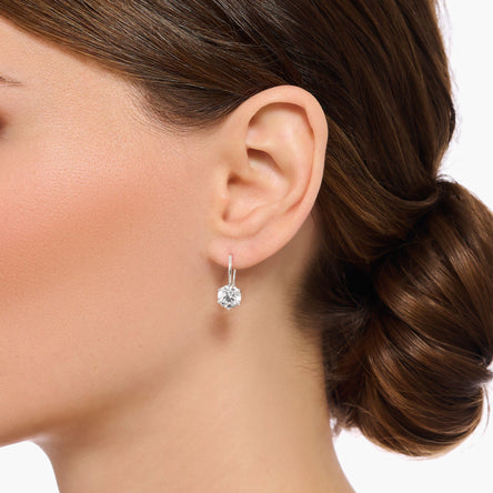 Thomas Sabo Clear Zirconia Drop Earrings