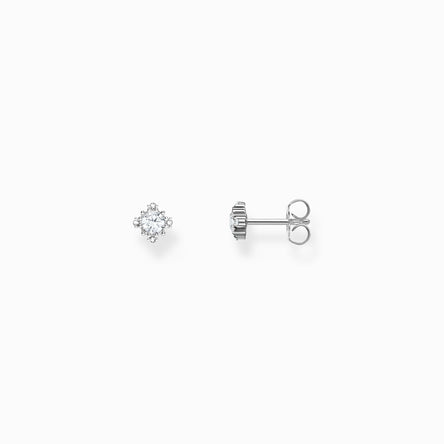 Thomas Sabo Silver small ear studs Vintage with white zirconia