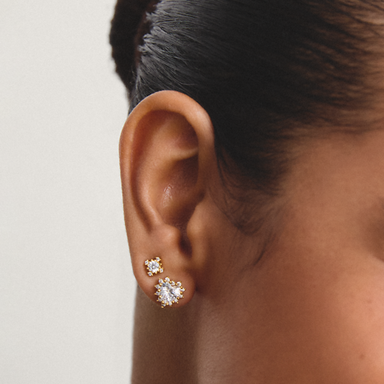 Thomas Sabo Gold Plated Cubic Zirconia Studs