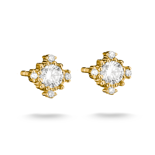 Thomas Sabo Gold Plated Cubic Zirconia Studs