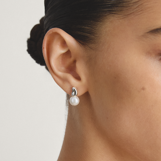 Thomas Sabo Silver Pearl Stud Earrings