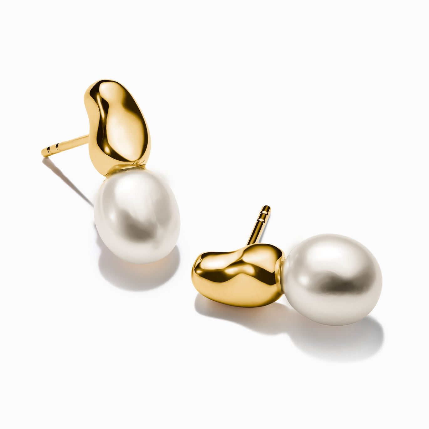 Thomas Sabo Natural Beauty Gold Freshwater Pearl Ear Studs