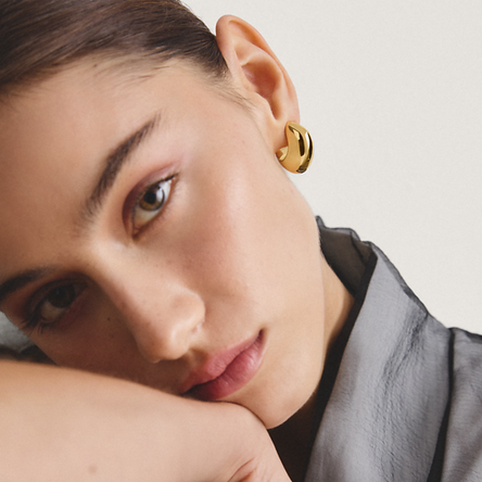 Thomas Sabo Gold Plated Chunky Hoops