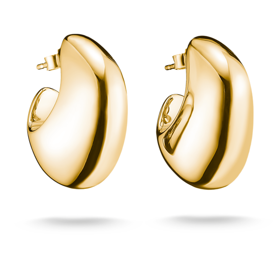 Thomas Sabo Gold Plated Chunky Hoops