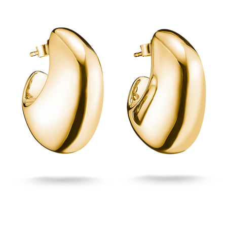 Thomas Sabo Gold Plated Chunky Hoops