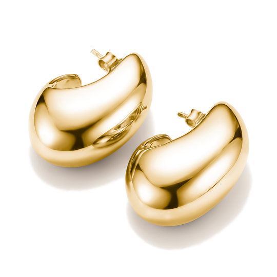 Thomas Sabo Gold Plated Chunky Hoops