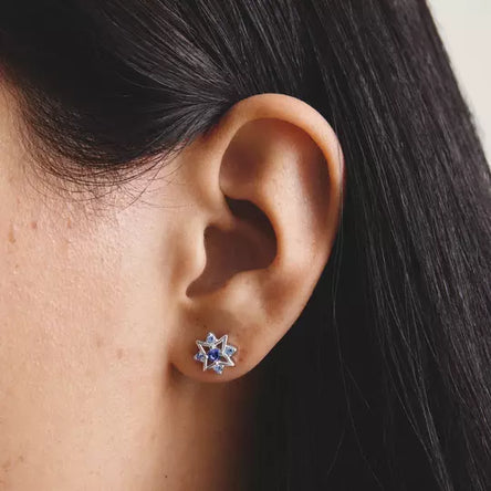 Thomas Sabo Silver Star Studs with Blue Stones