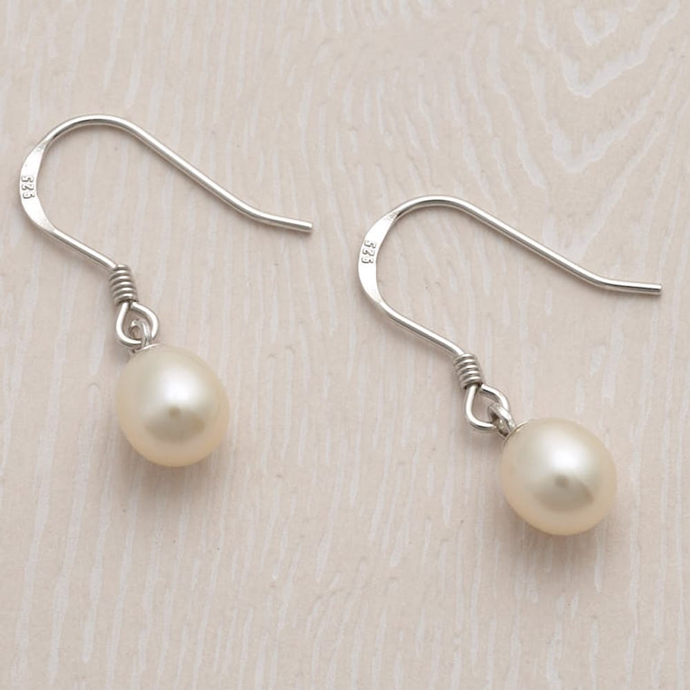 Jersey Pearl Hook Freshwater Pearl Earrings