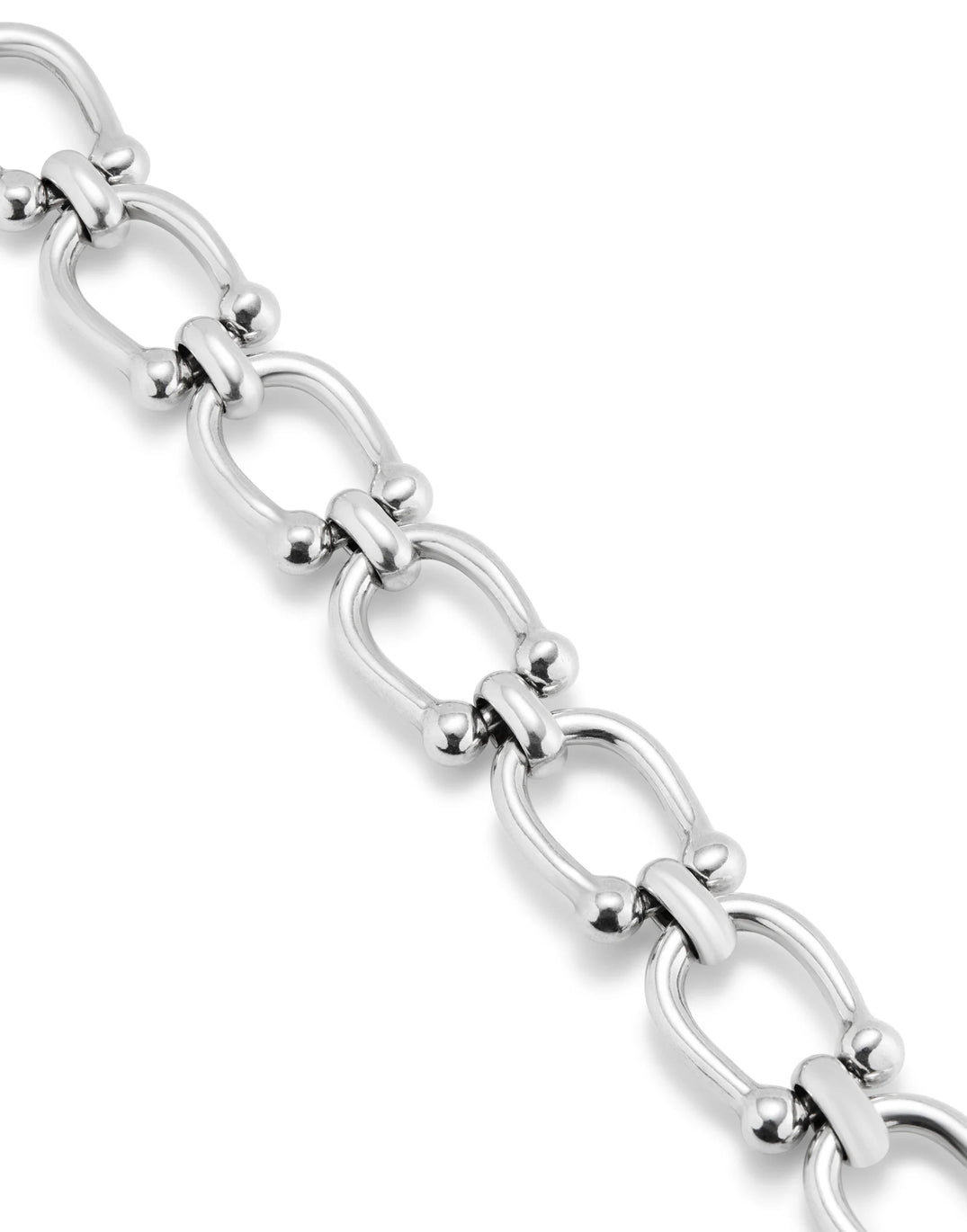 Uno De 50 Silver-plated Bracelet With Medium Sized Oval Links