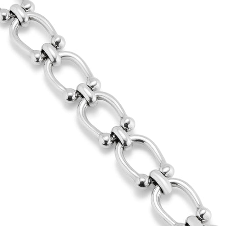 Uno De 50 Silver-plated Bracelet With Medium Sized Oval Links