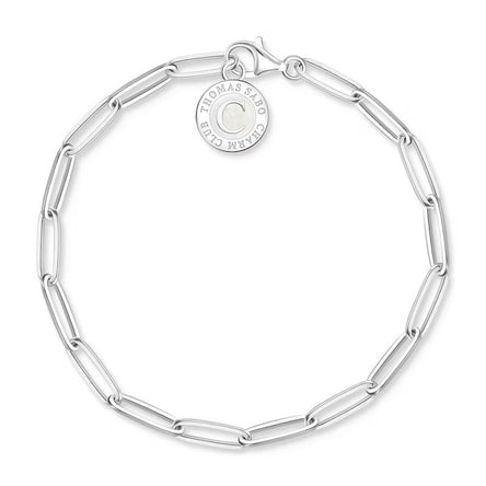 Thomas Sabo Member Charm Bracelet With White Charmista Coin Silver