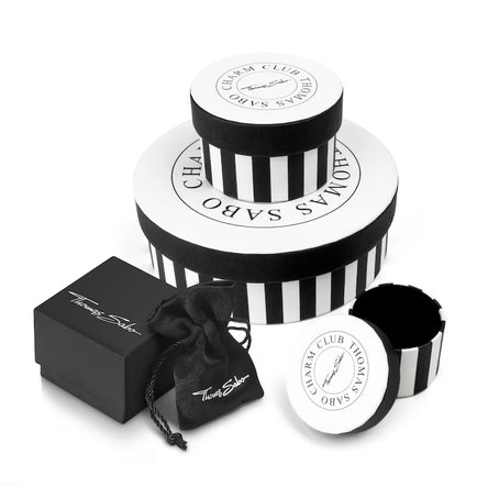 Thomas Sabo Member Charm Bracelet With Black Beads