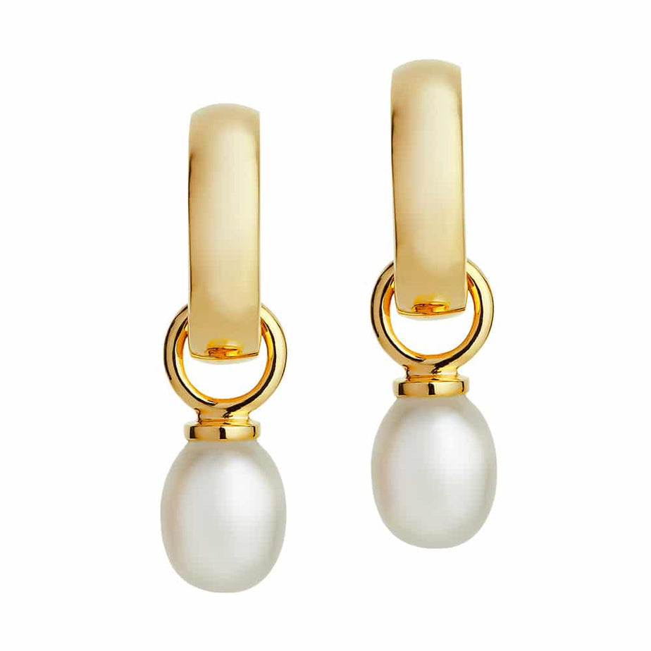 Jersey Pearl Gold Viva Pearl Earrings