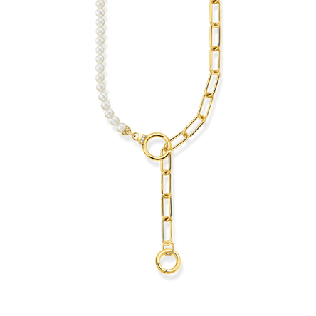Thomas Sabo Gold Necklace with Freshwater Pearls