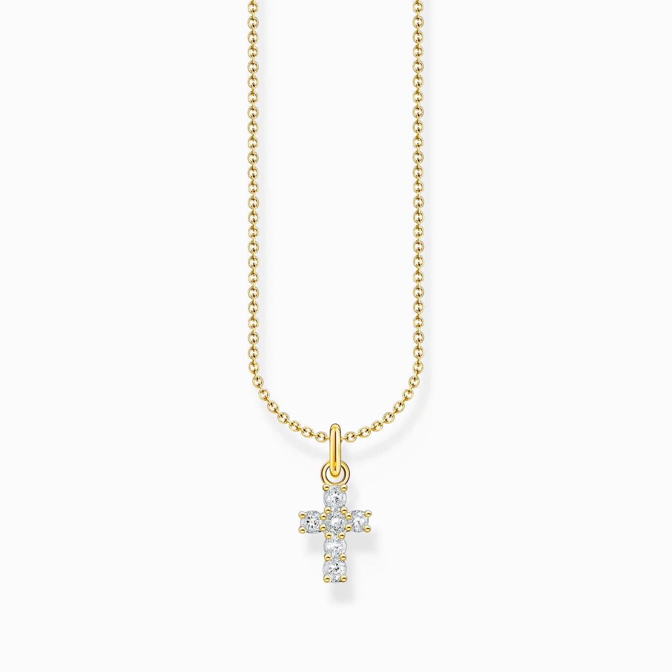 Thomas Sabo Gold Plated Cross Necklace
