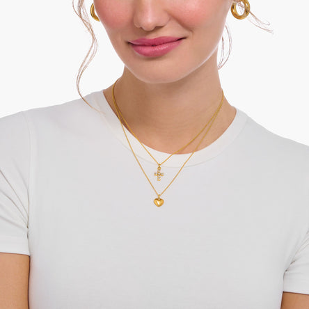 Thomas Sabo Gold Plated Cross Necklace