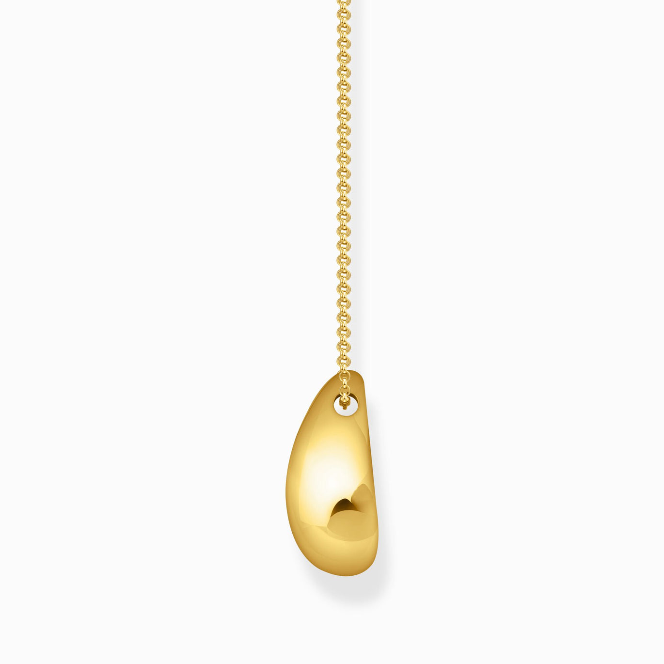 Thoma Sabo Gold-plated Necklace With Pendant In Organic Drop-Shape