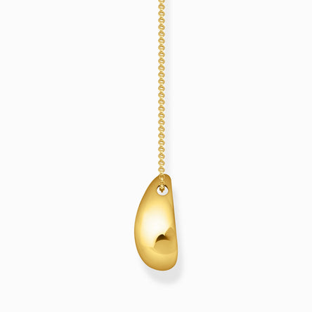 Thoma Sabo Gold-plated Necklace With Pendant In Organic Drop-Shape