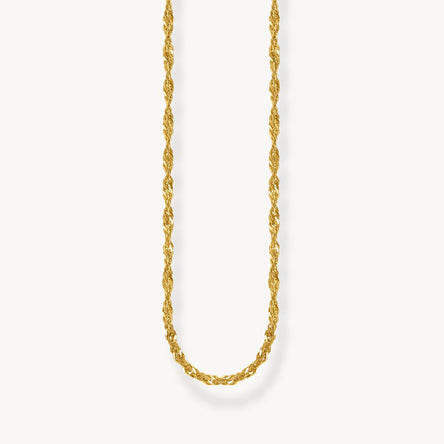 Thomas Sabo Gold-Plated Singapore Chain 45cm
