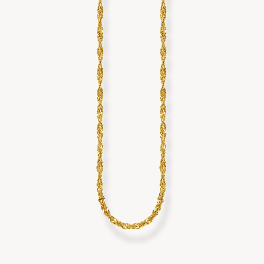 Thomas Sabo Gold-Plated Singapore Chain 45cm