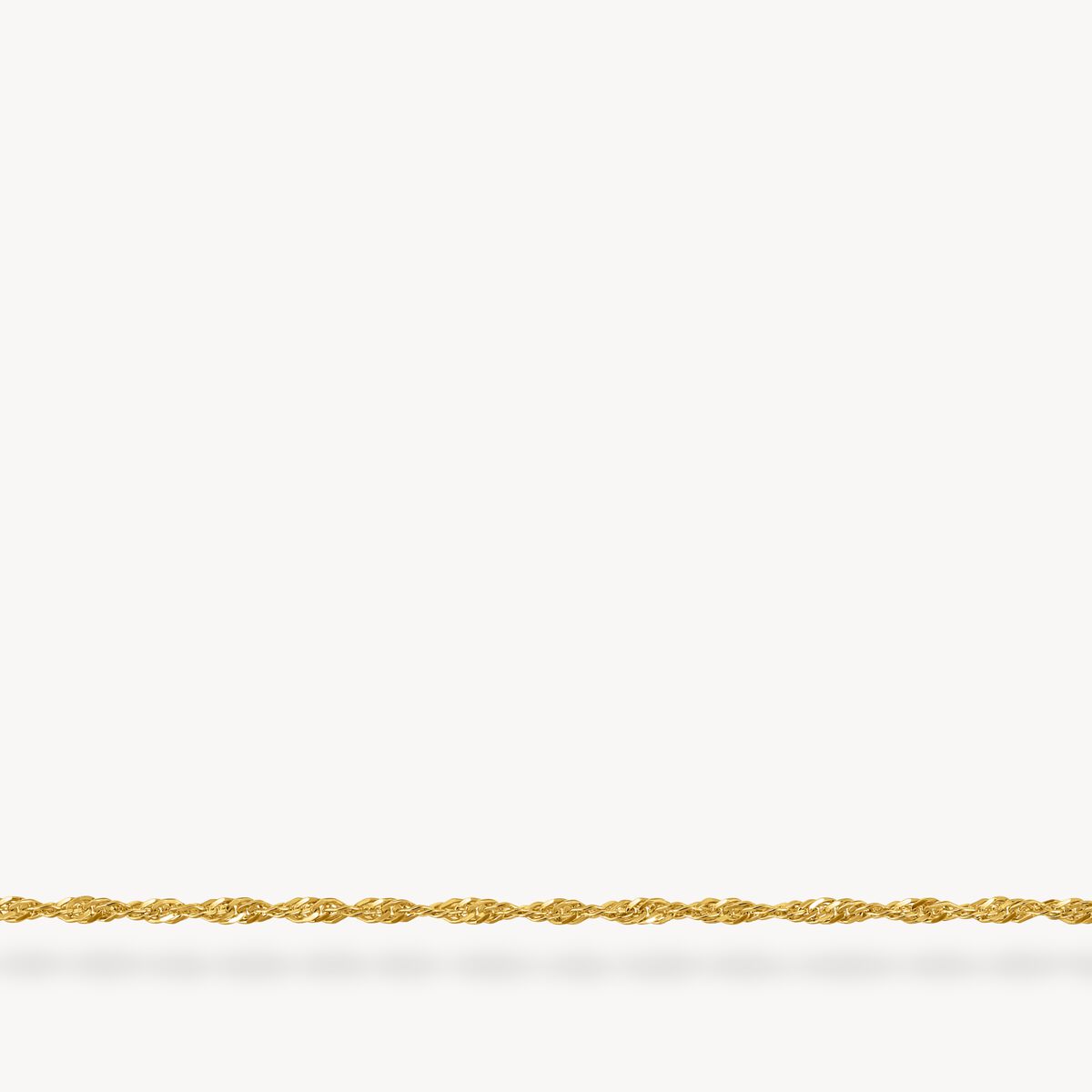 Thomas Sabo Gold-Plated Singapore Chain 45cm