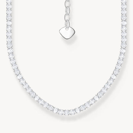 Thomas Sabo Silver necklace with white stones