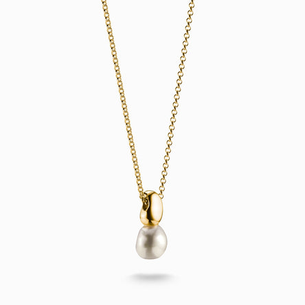 Thomas Sabo Natural Beauty Gold Freshwater Pearl Necklace