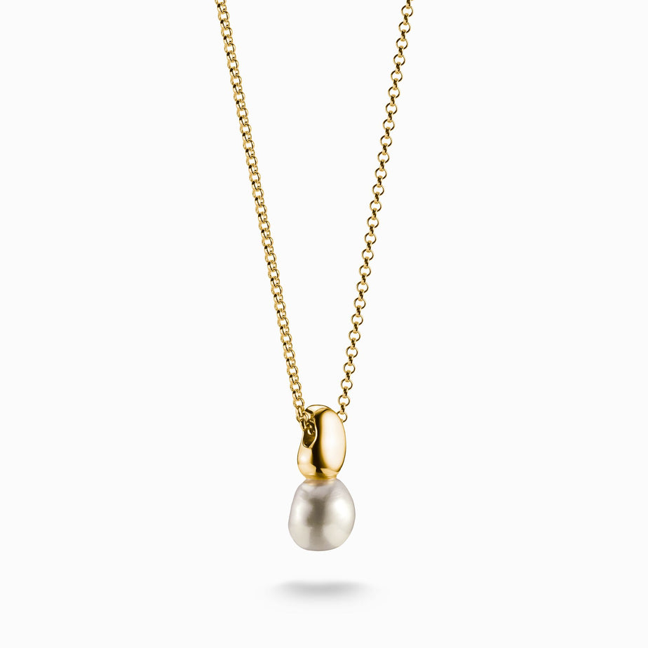 Thomas Sabo Natural Beauty Gold Freshwater Pearl Necklace